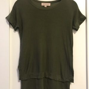 XS PHILOSOPHY Olive Green Knit Top